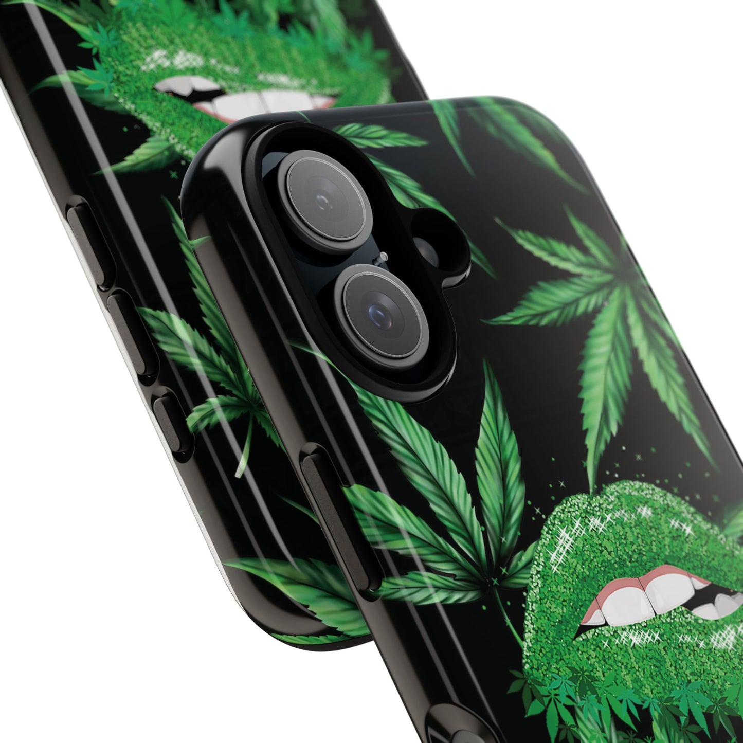 Sparkling Cannabis Lips Phone Case