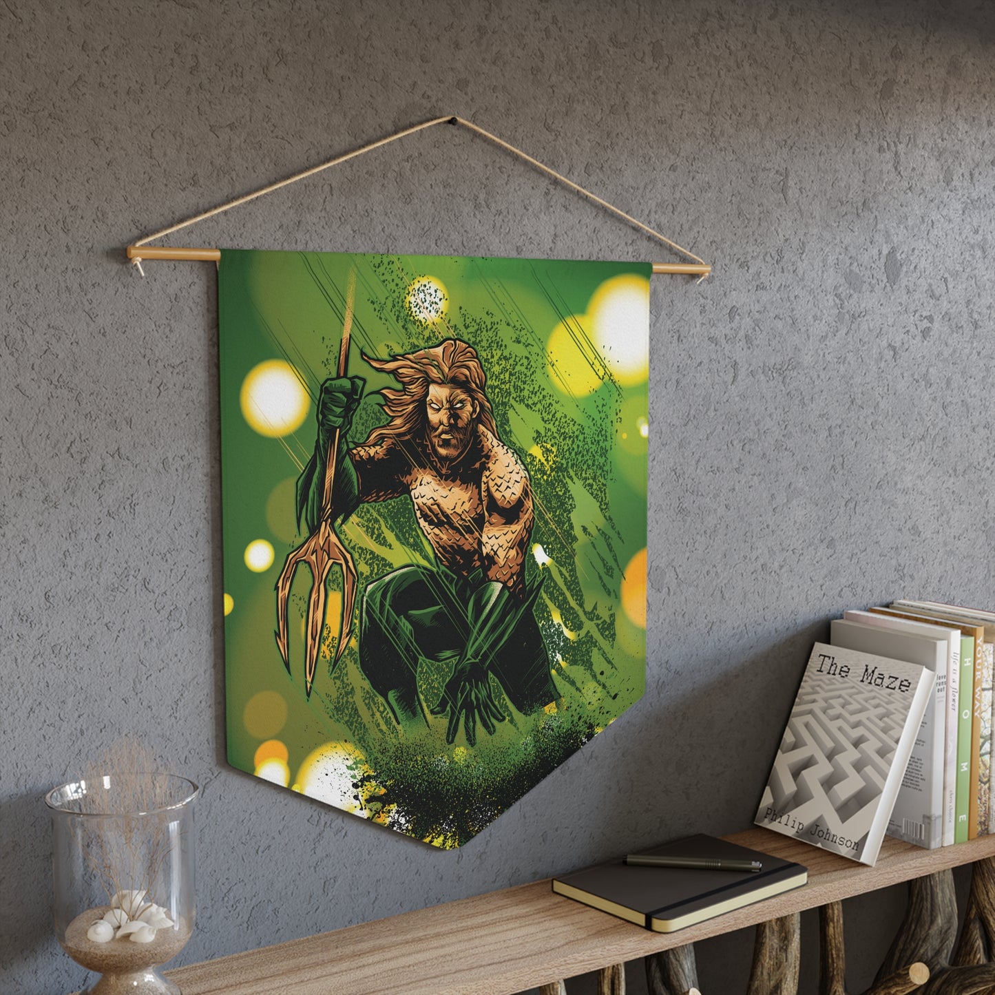 Pennant Wall Decor - Neptune God of the Sea