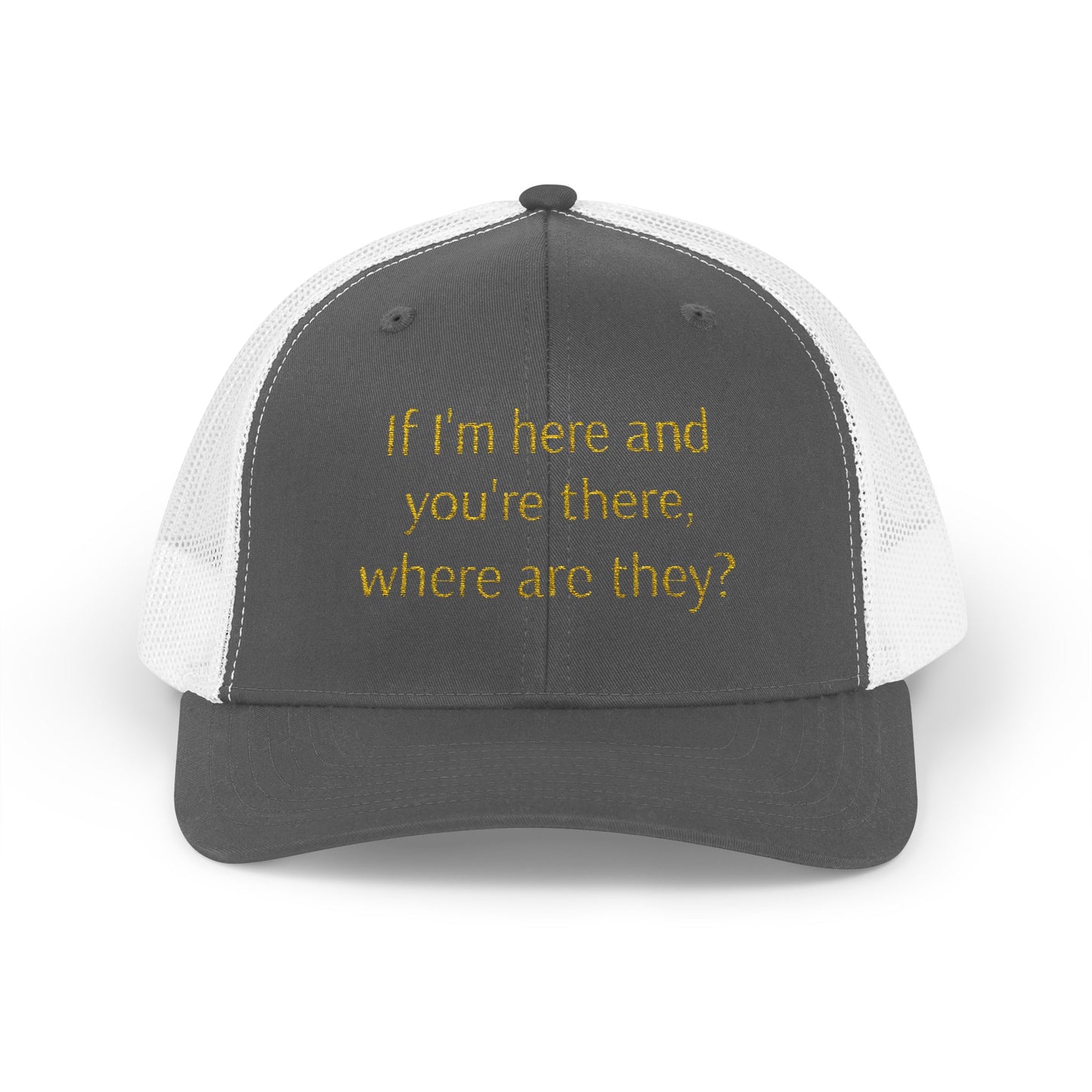 Thought-Provoking Snapback Trucker Cap, Funny Hat, Unique Gift for Thinkers, Casual Wear, Birthday Gift, Conversation Starter