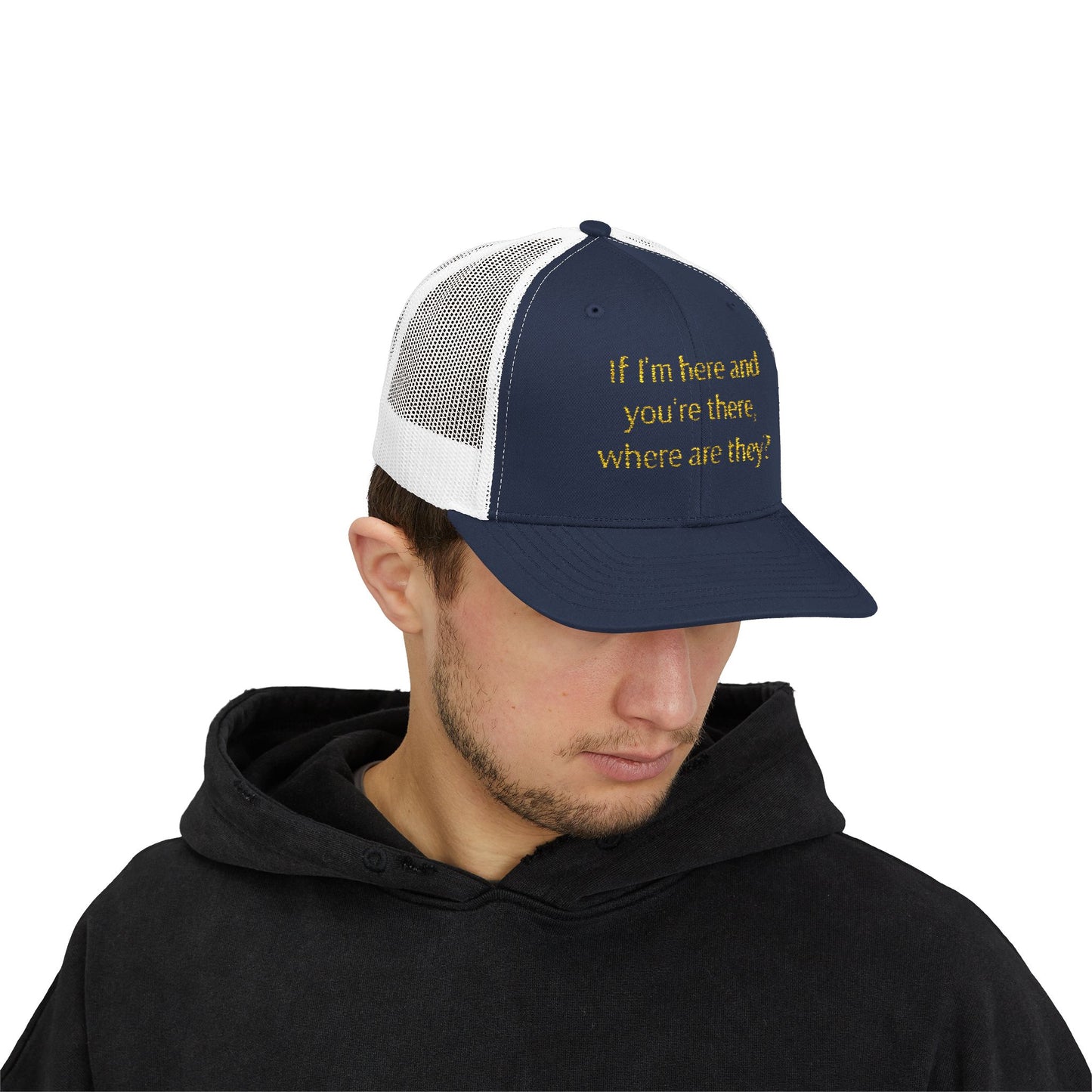 Thought-Provoking Snapback Trucker Cap, Funny Hat, Unique Gift for Thinkers, Casual Wear, Birthday Gift, Conversation Starter