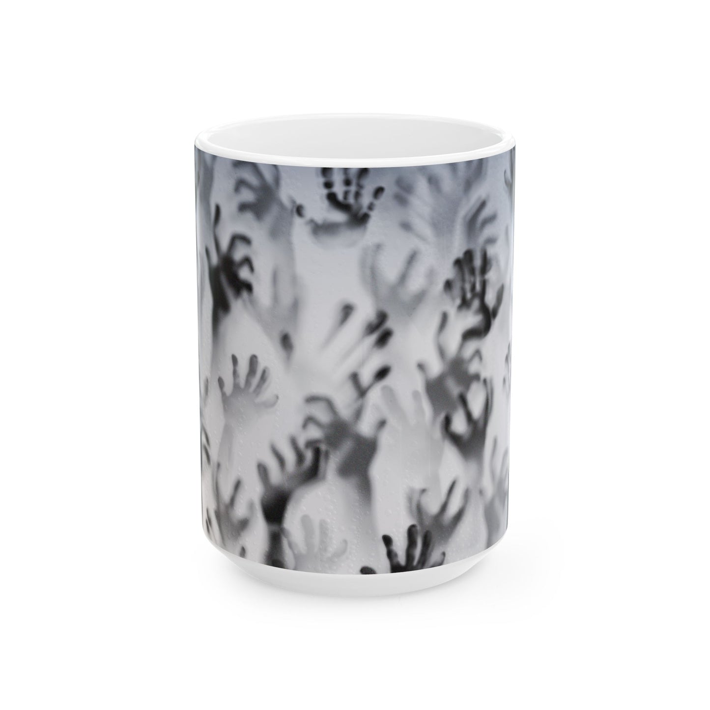 Ghostly Hands Ceramic Mug (15 oz)