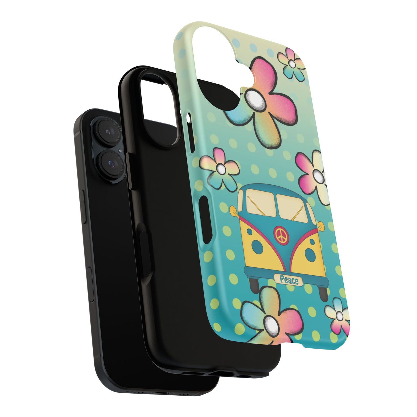 Retro Hippie Print Phone Case