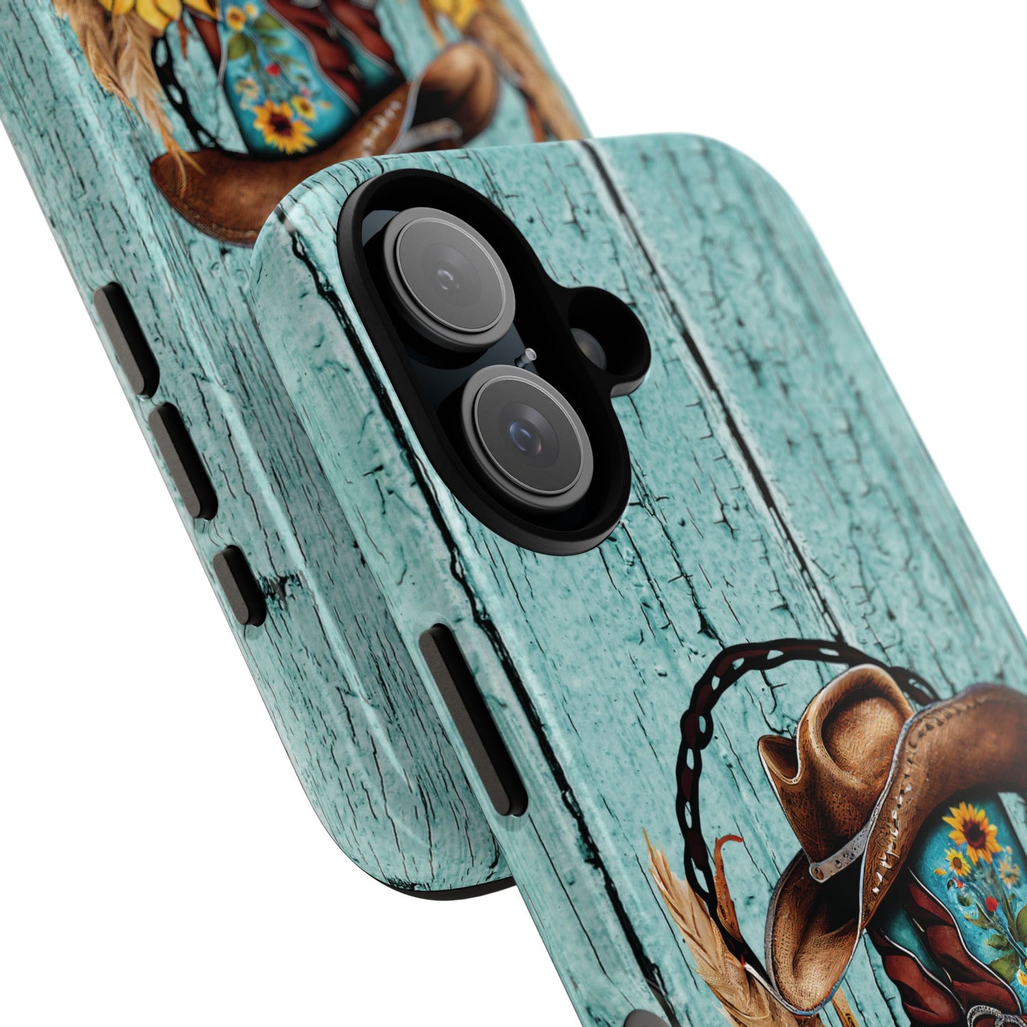 Cowboy Boot Phone Case with Sunflowers