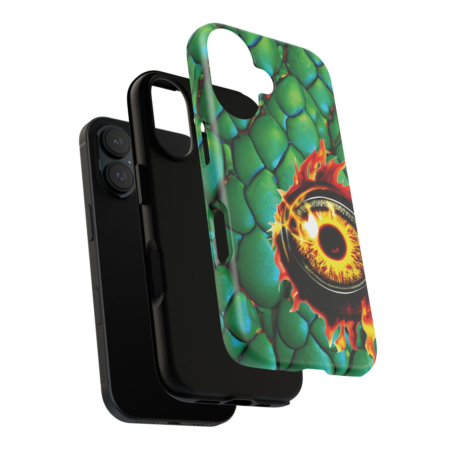 Flaming Dragon Eye Phone Case