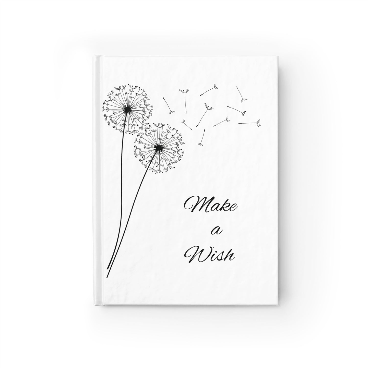 Dandelion Inspirational Journal - White And Black