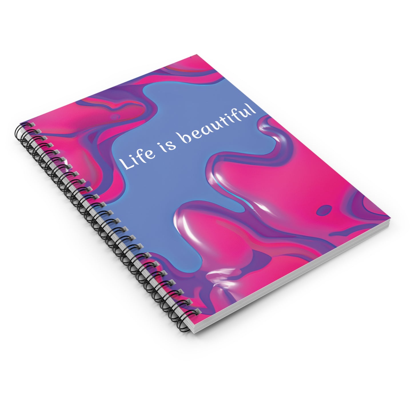 Spiral Notebook - Life is Beautiful Abstract Print