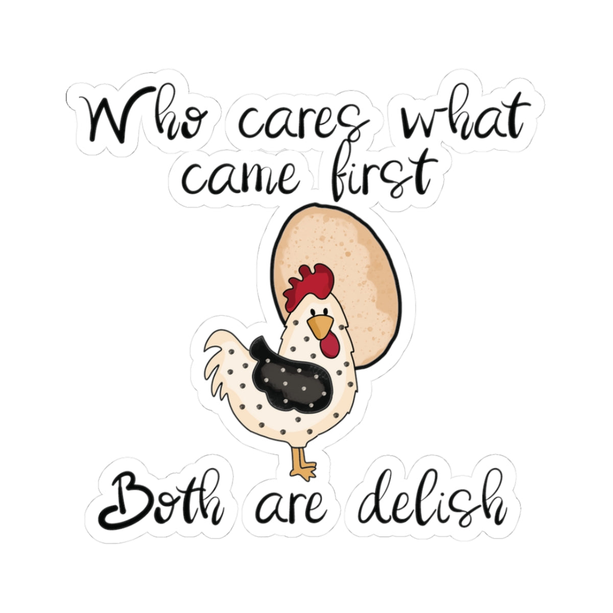 Chicken Kiss-Cut Stickers