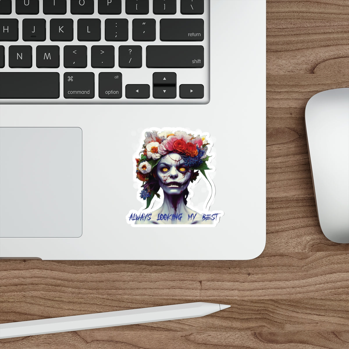Zombie Woman Die-Cut Stickers
