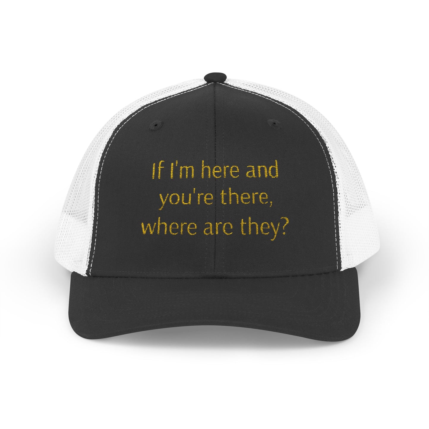 Thought-Provoking Snapback Trucker Cap, Funny Hat, Unique Gift for Thinkers, Casual Wear, Birthday Gift, Conversation Starter