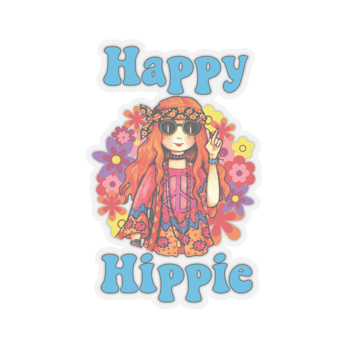 Boho Hippie Kiss-Cut Stickers Set