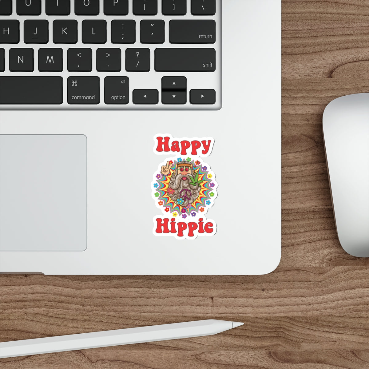 Psychedelic Hippie Girl Stickers - Die-Cut
