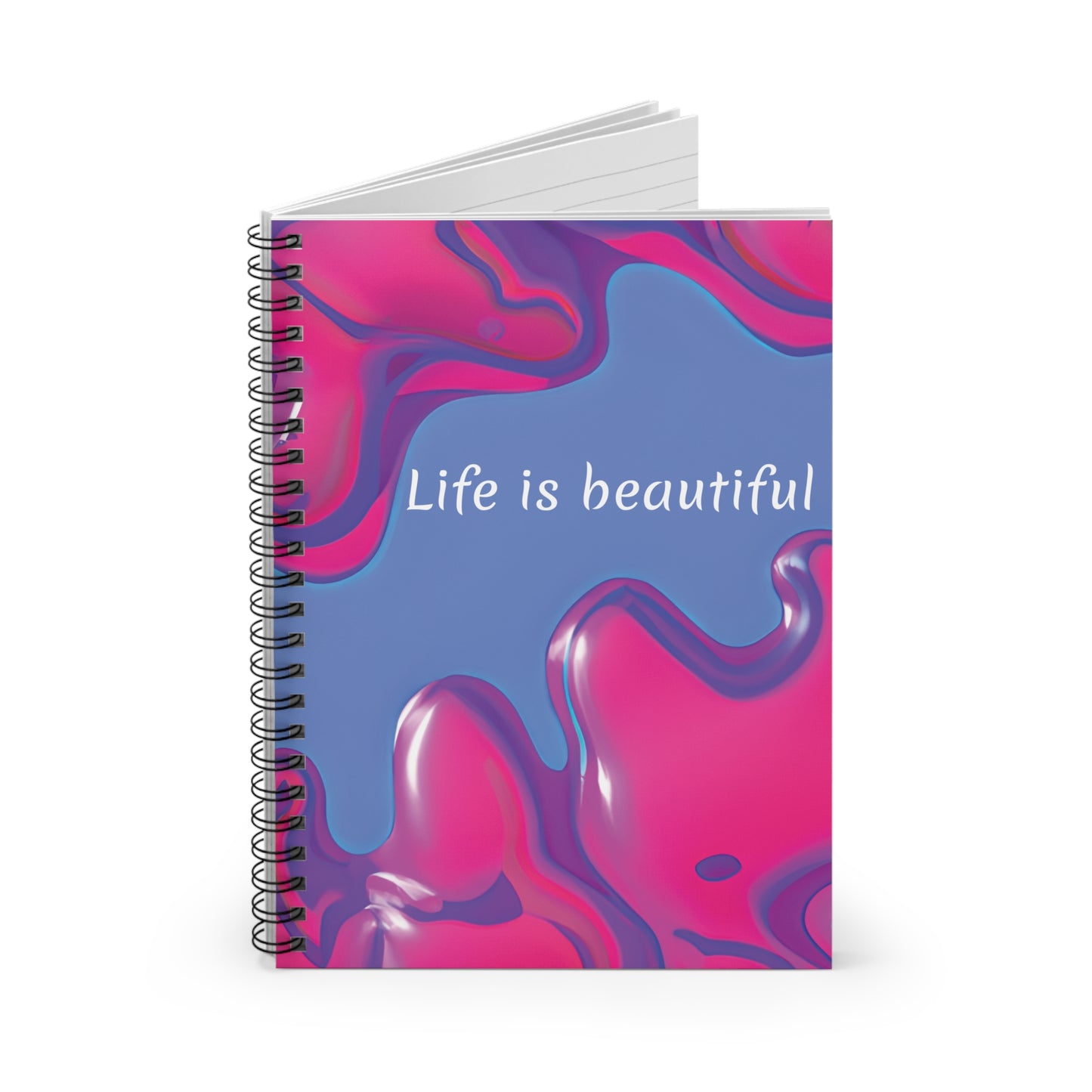 Spiral Notebook - Life is Beautiful Abstract Print