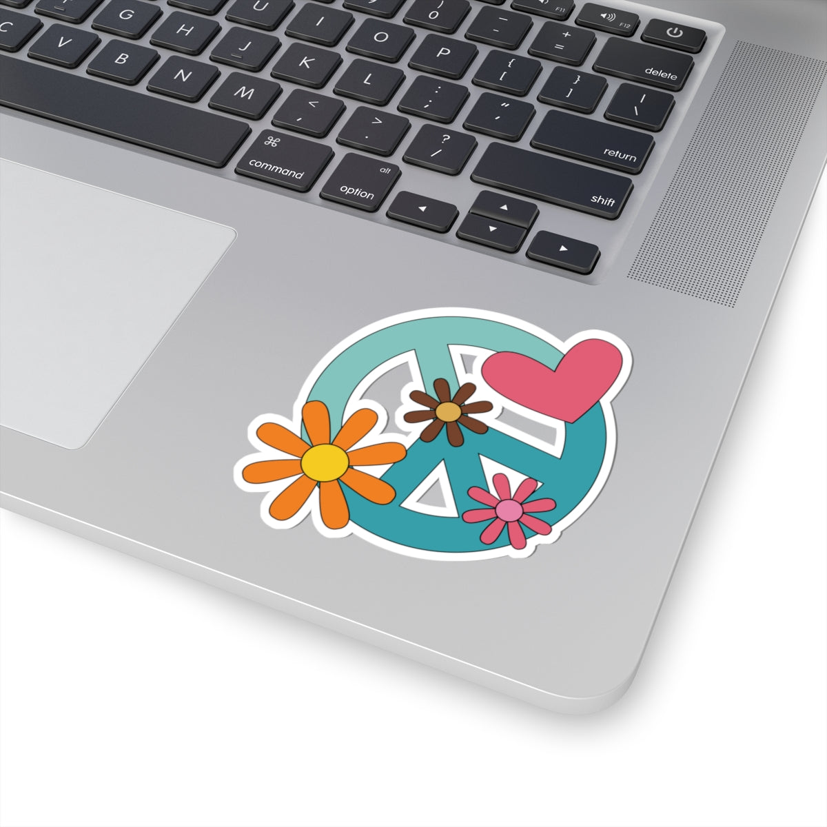Blue Peace Sign Kiss-Cut Stickers
