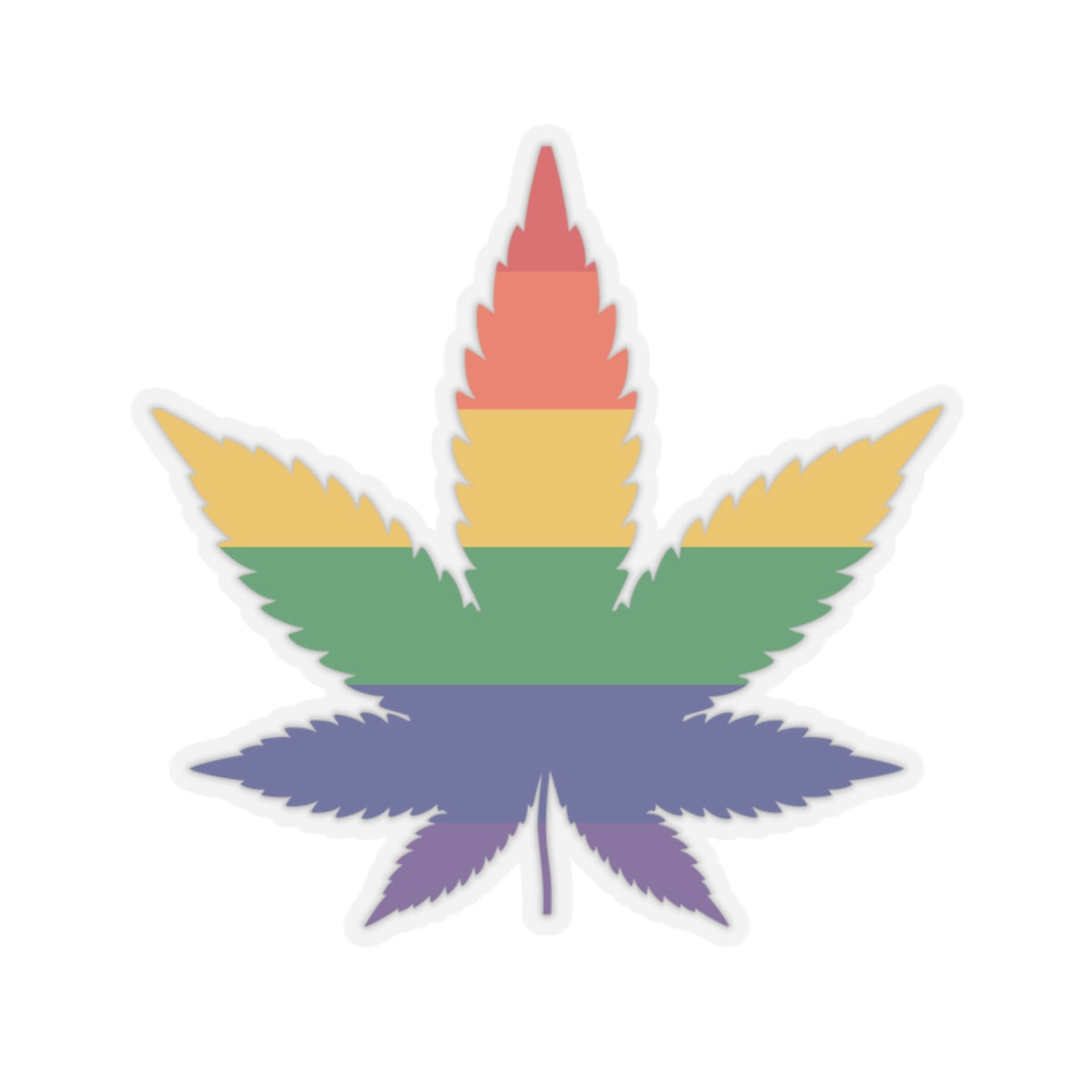 Pride Cannabis Leaf Stickers