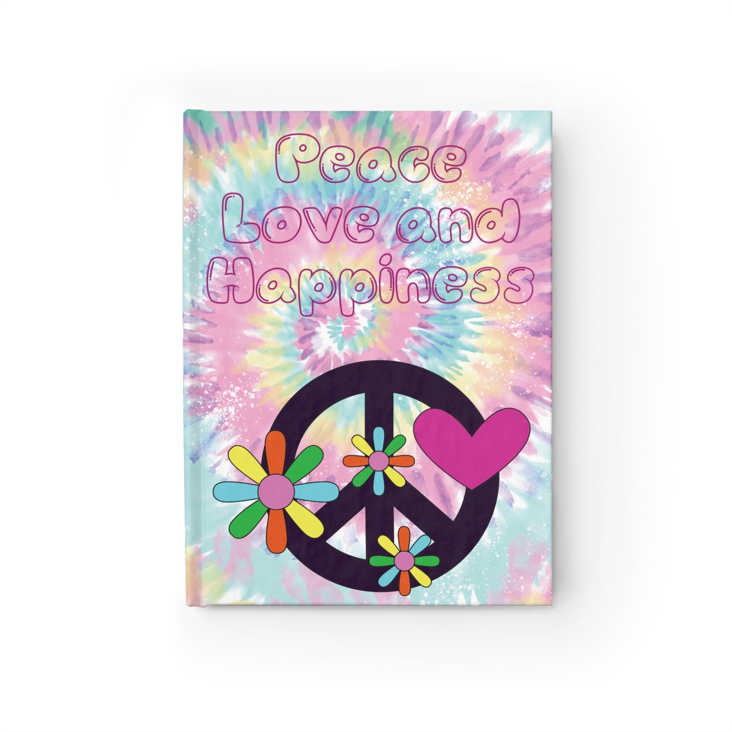 Boho Hardcover Journal - Peace Love and Happiness