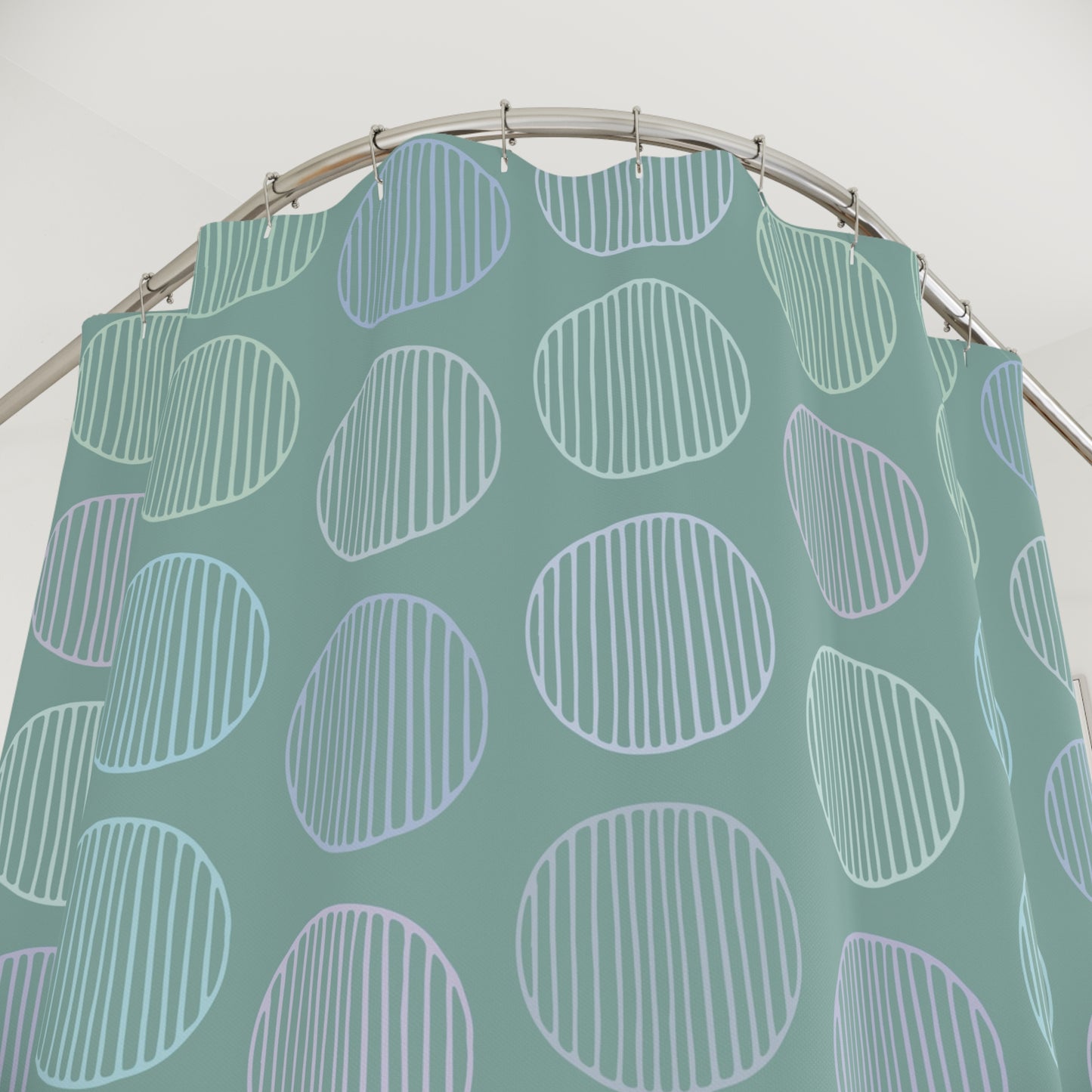 Abstract Circles Shower Curtain