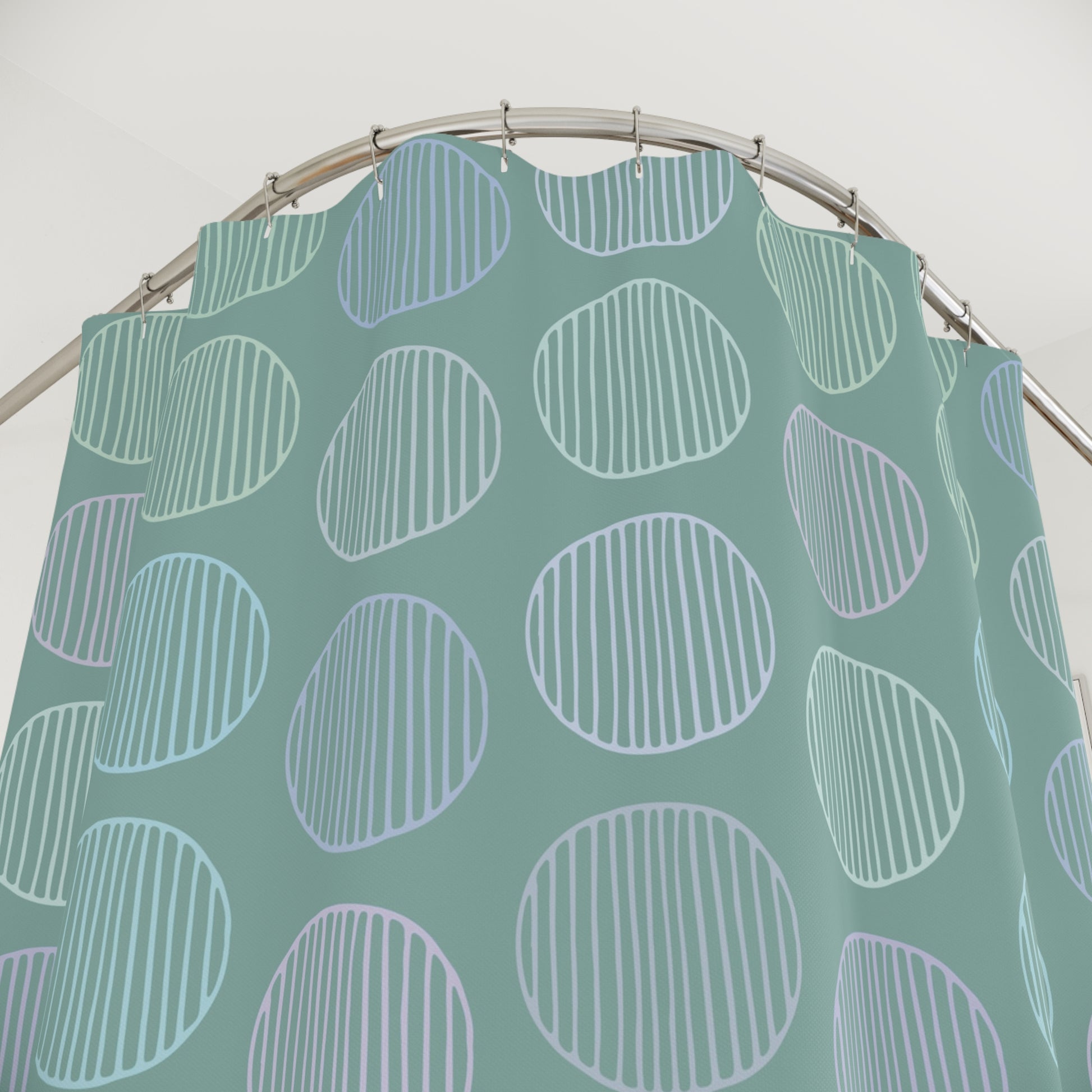 Abstract Circles Shower Curtain