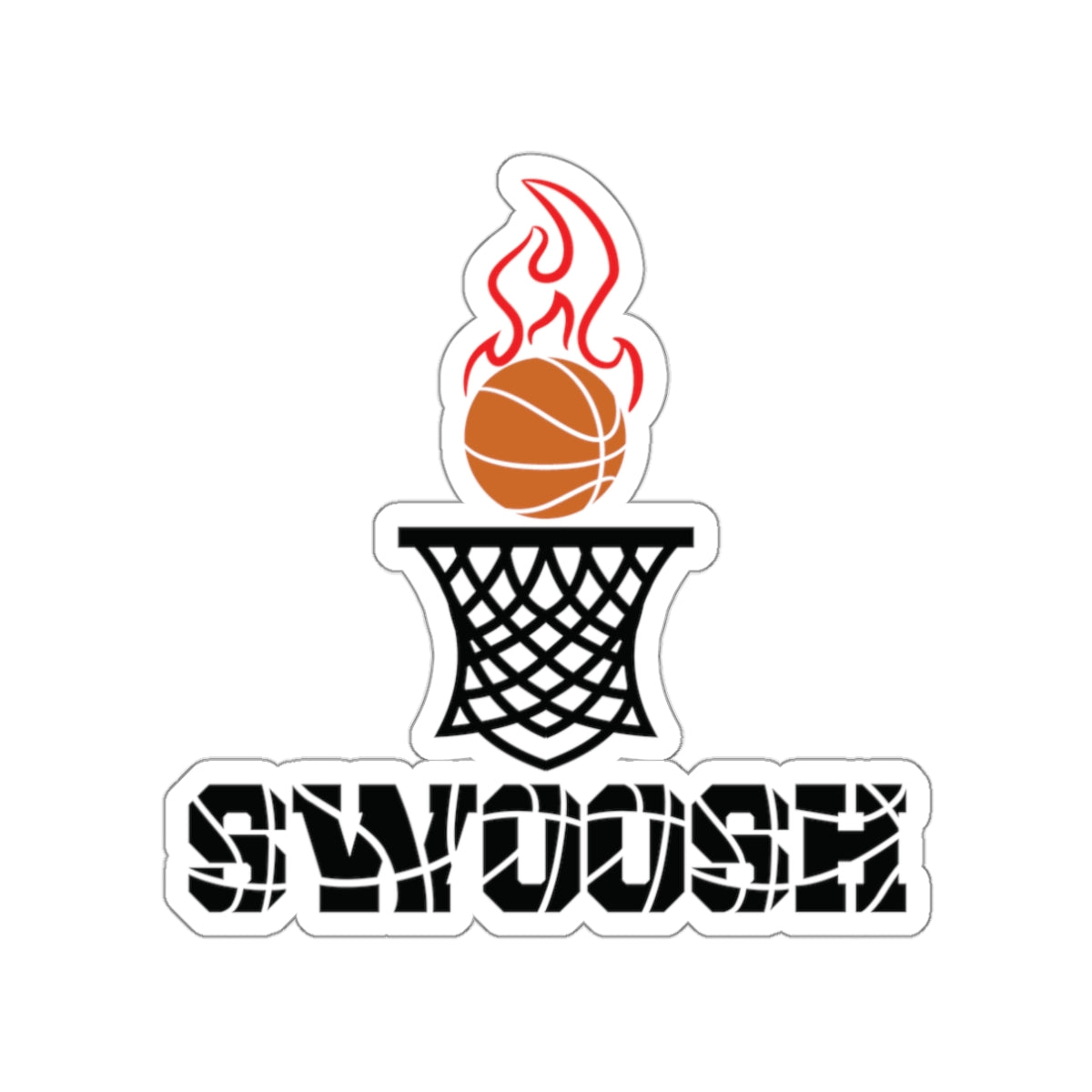 Basketball Die-Cut Stickers