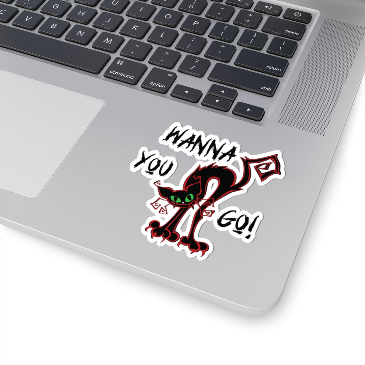 Cat Kiss-Cut Stickers - Crazy Cat Design