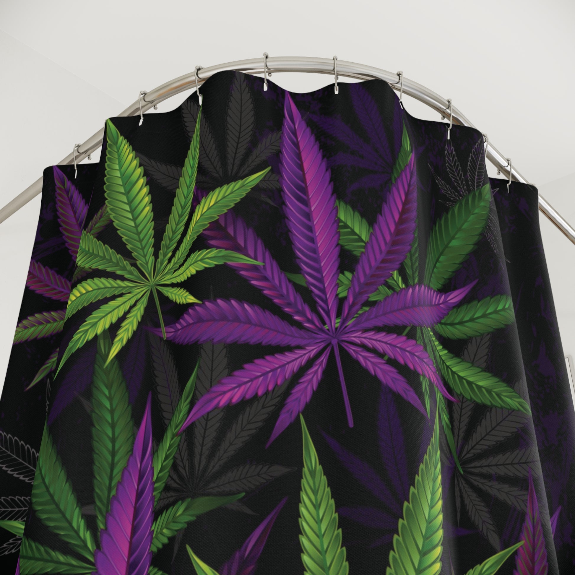 Cannabis Leaf Shower Curtain
