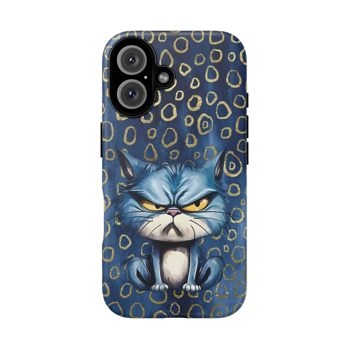 Tough Cases - Angry Blue Kitty
