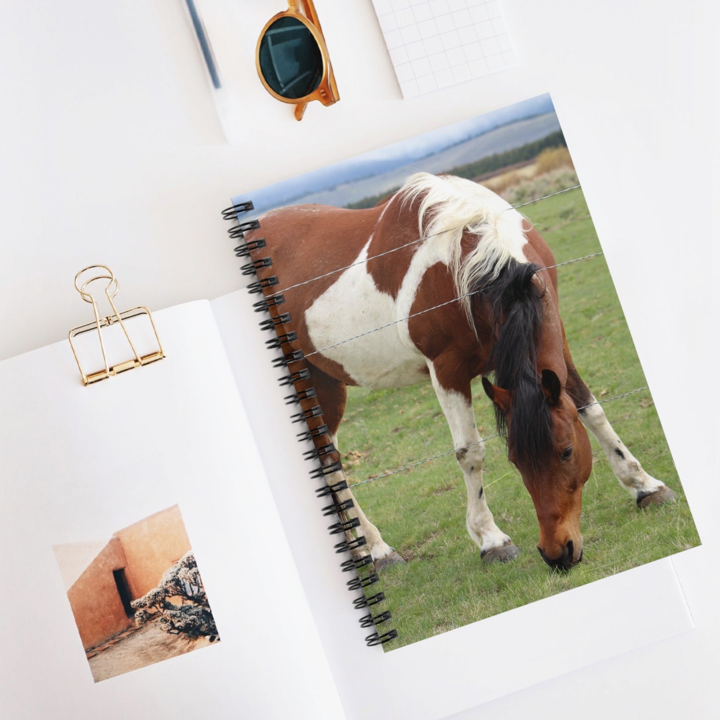 Grazing Horse Print Notebook