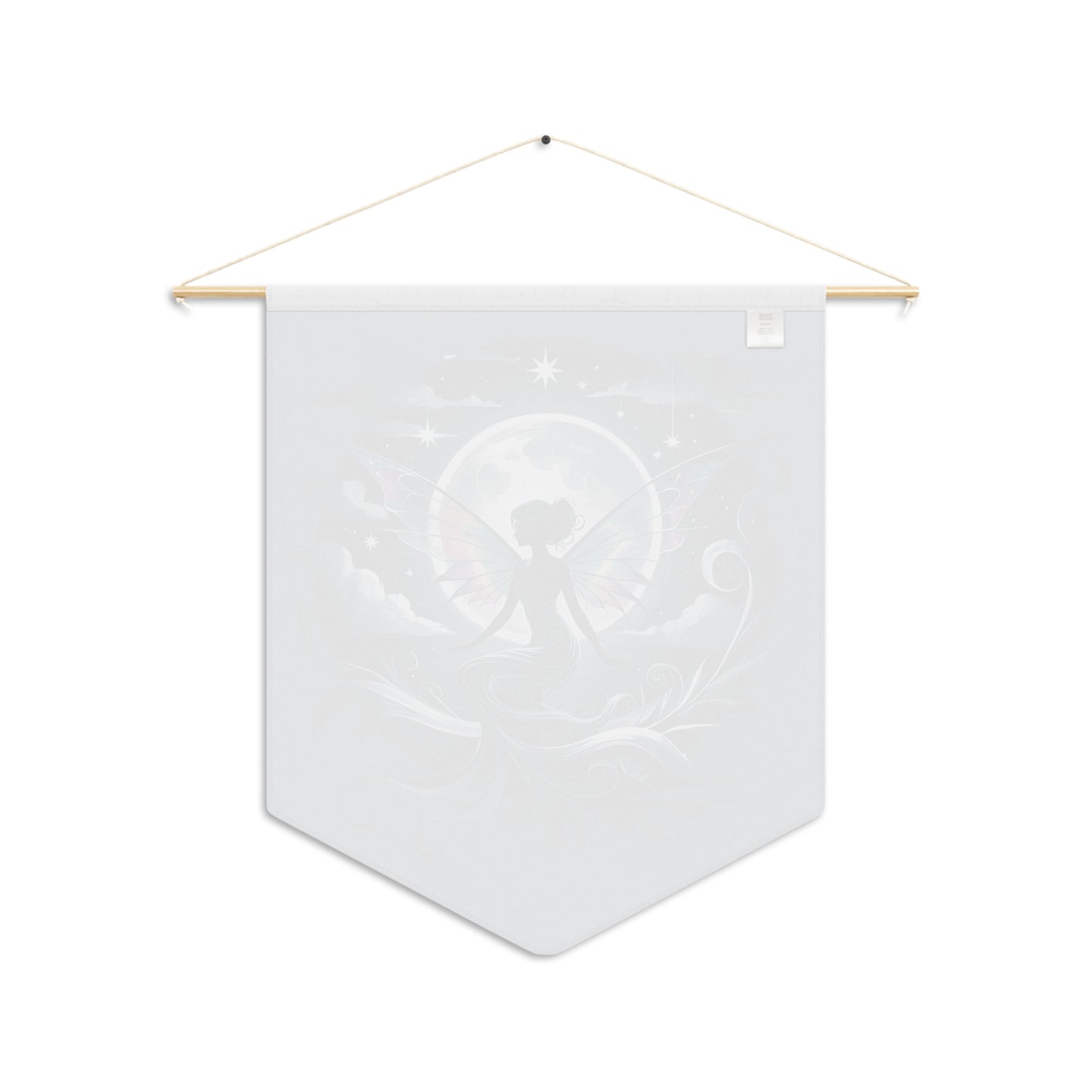 Moonlight Fairy Pennant — Mystical Night Sky Wall Banner