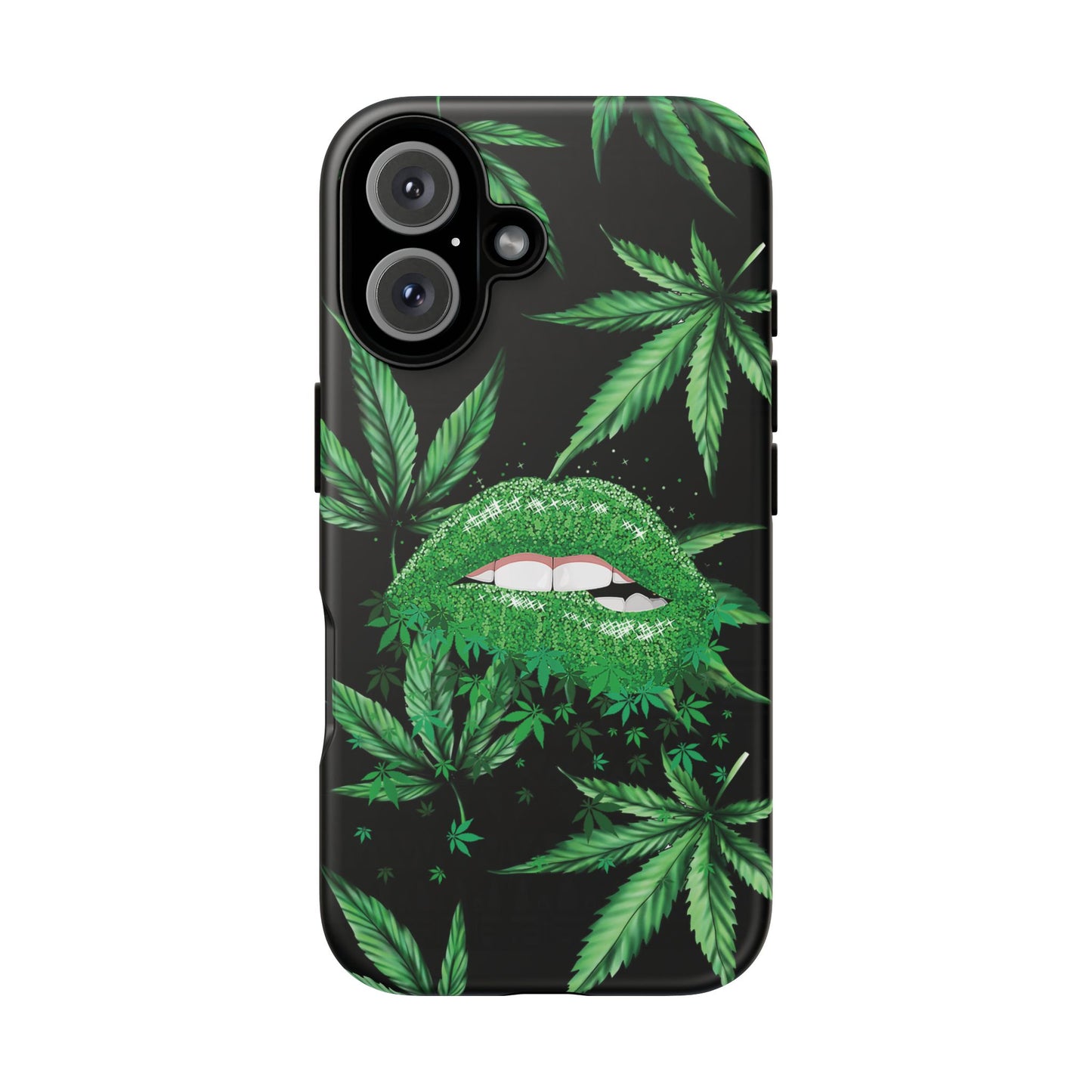 Sparkling Cannabis Lips Phone Case