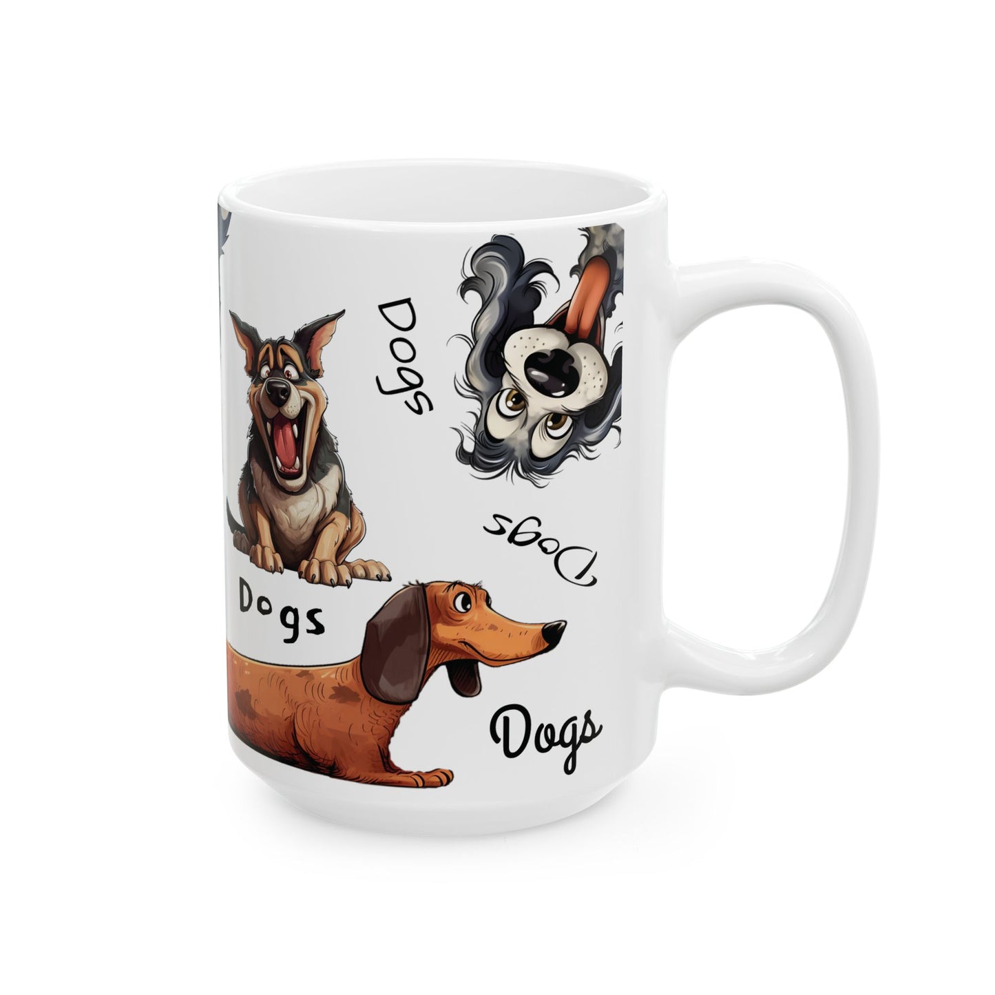 Playful Dogs Ceramic Mug