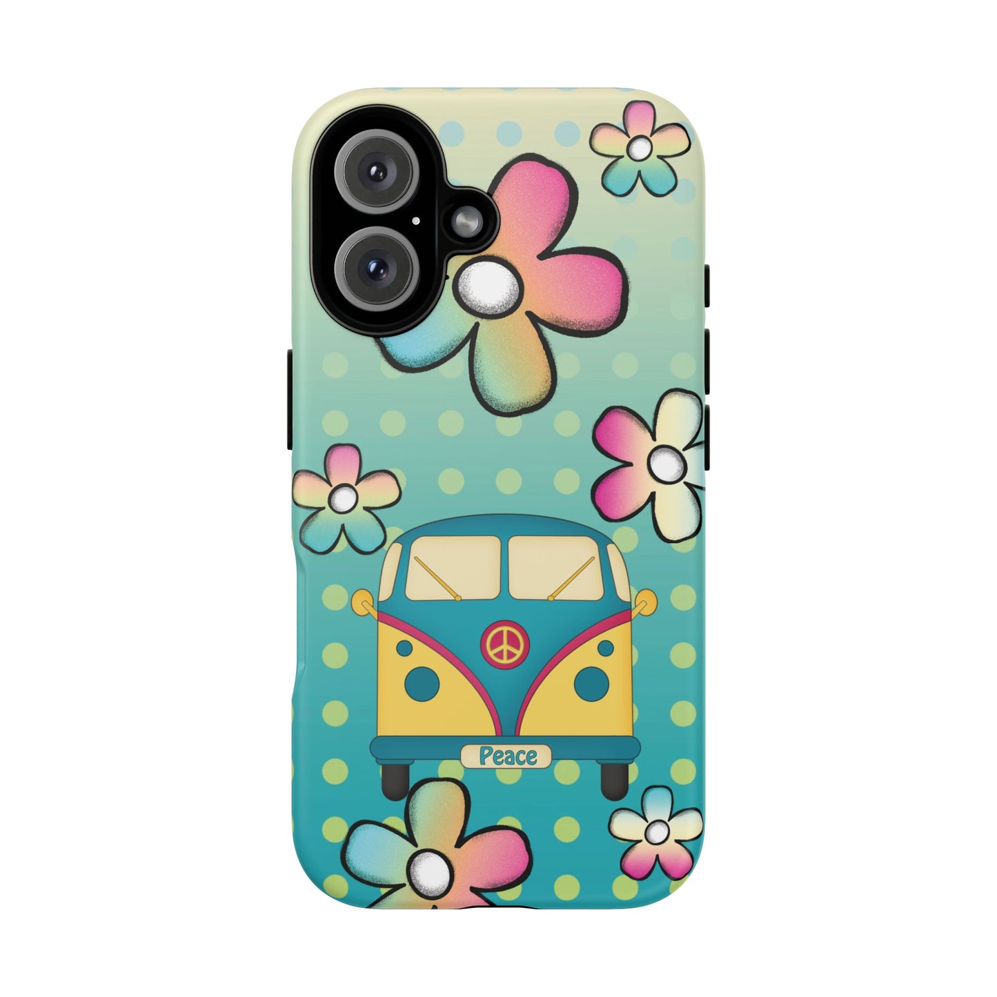 Retro Hippie Print Phone Case