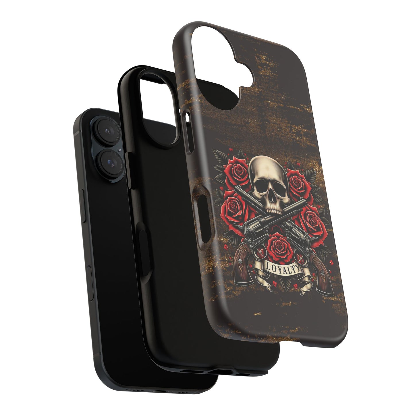 Tough Cases - Skull, Roses and Crossed Pistols