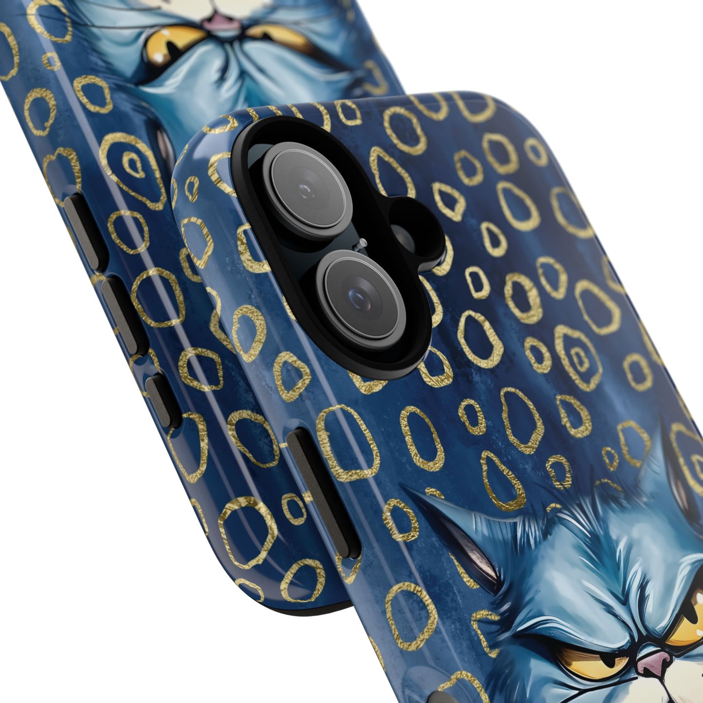 Tough Cases - Angry Blue Kitty