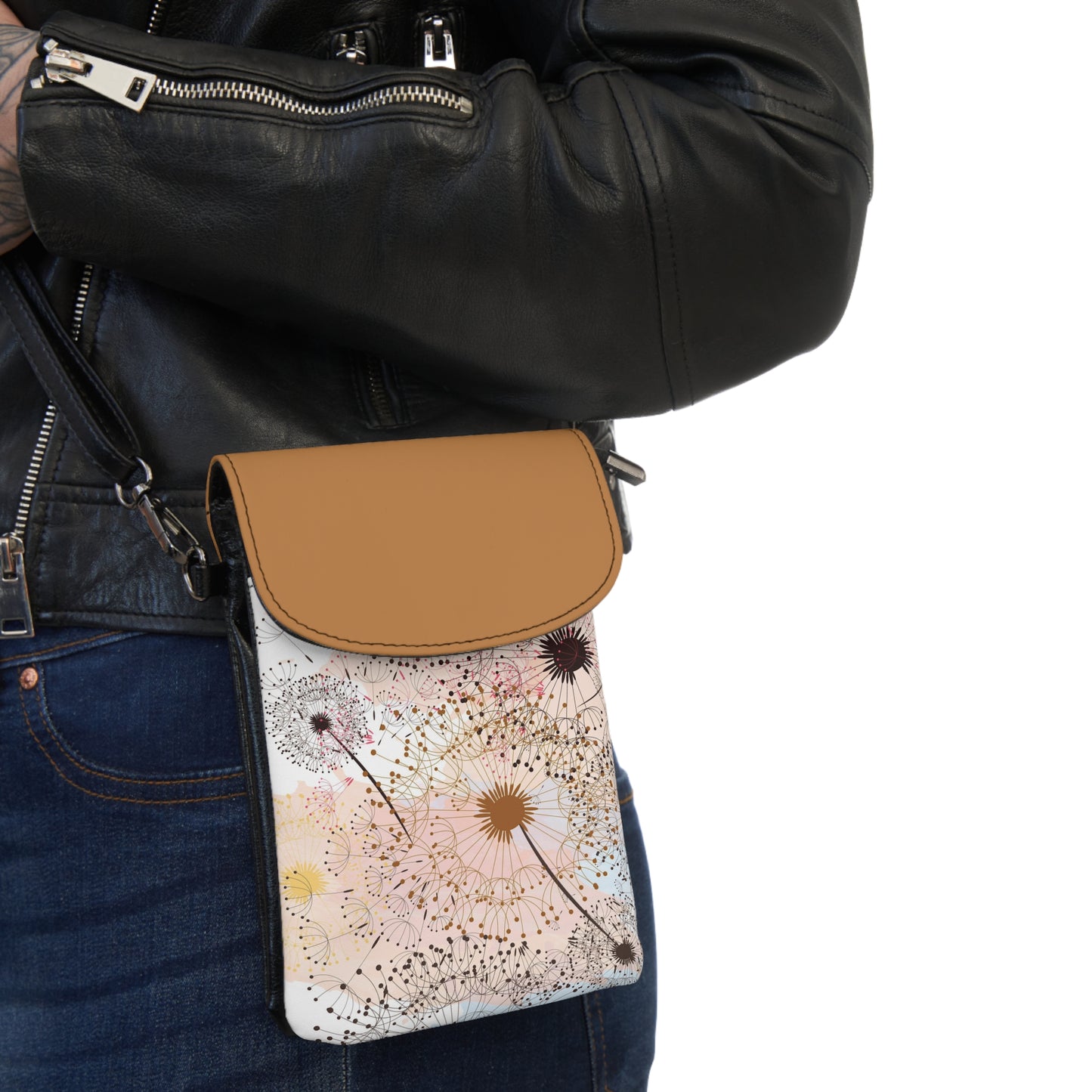 Phone Wallet with Dandelion Print