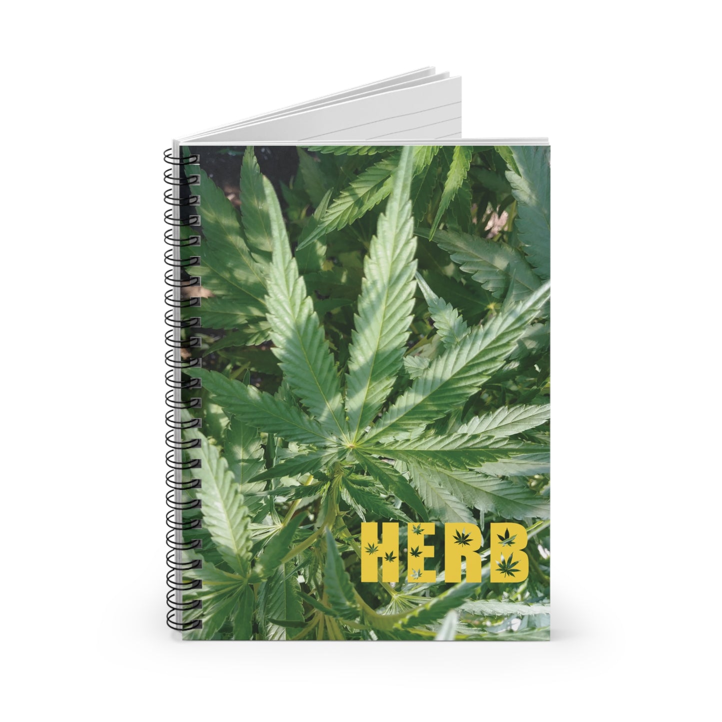 Cannabis Leaf Spiral Notebook