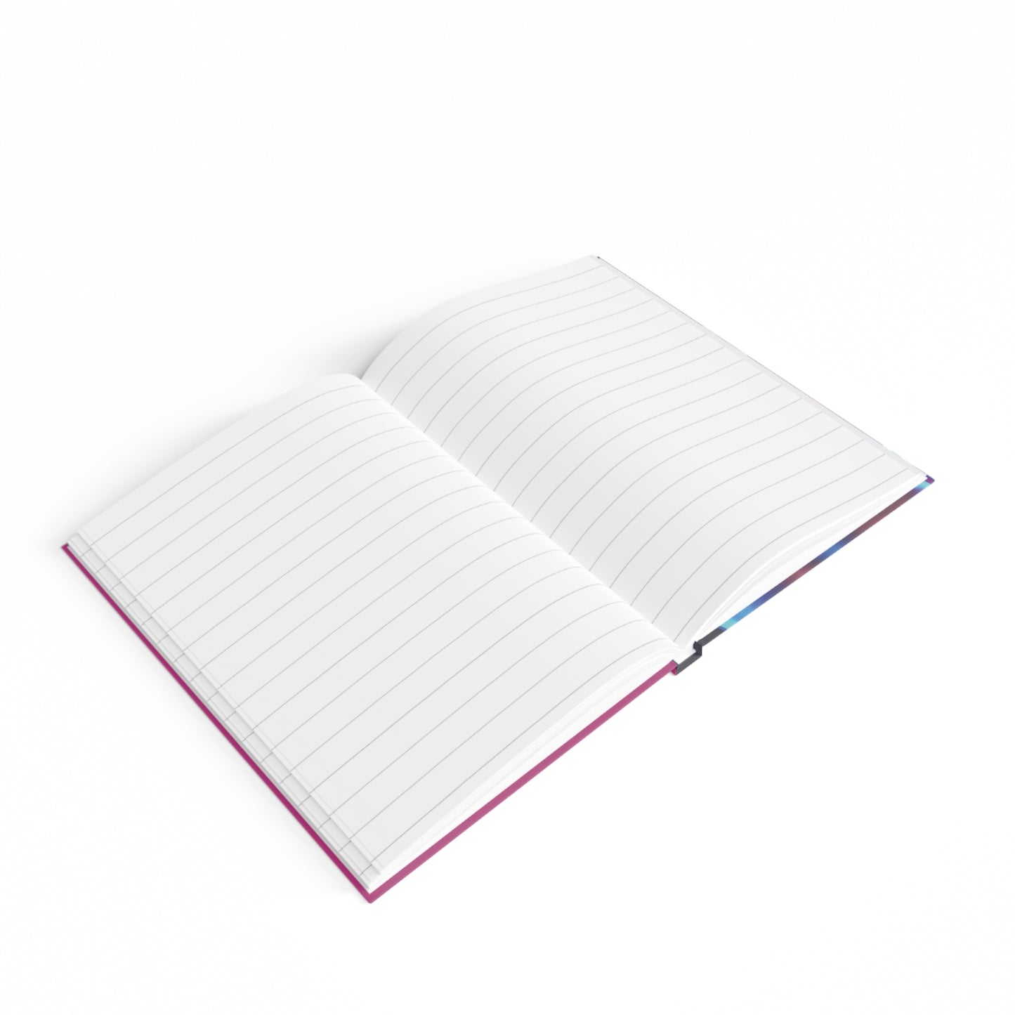 Glowing Face Journal - Ruled Line Hardcover Abstract Print