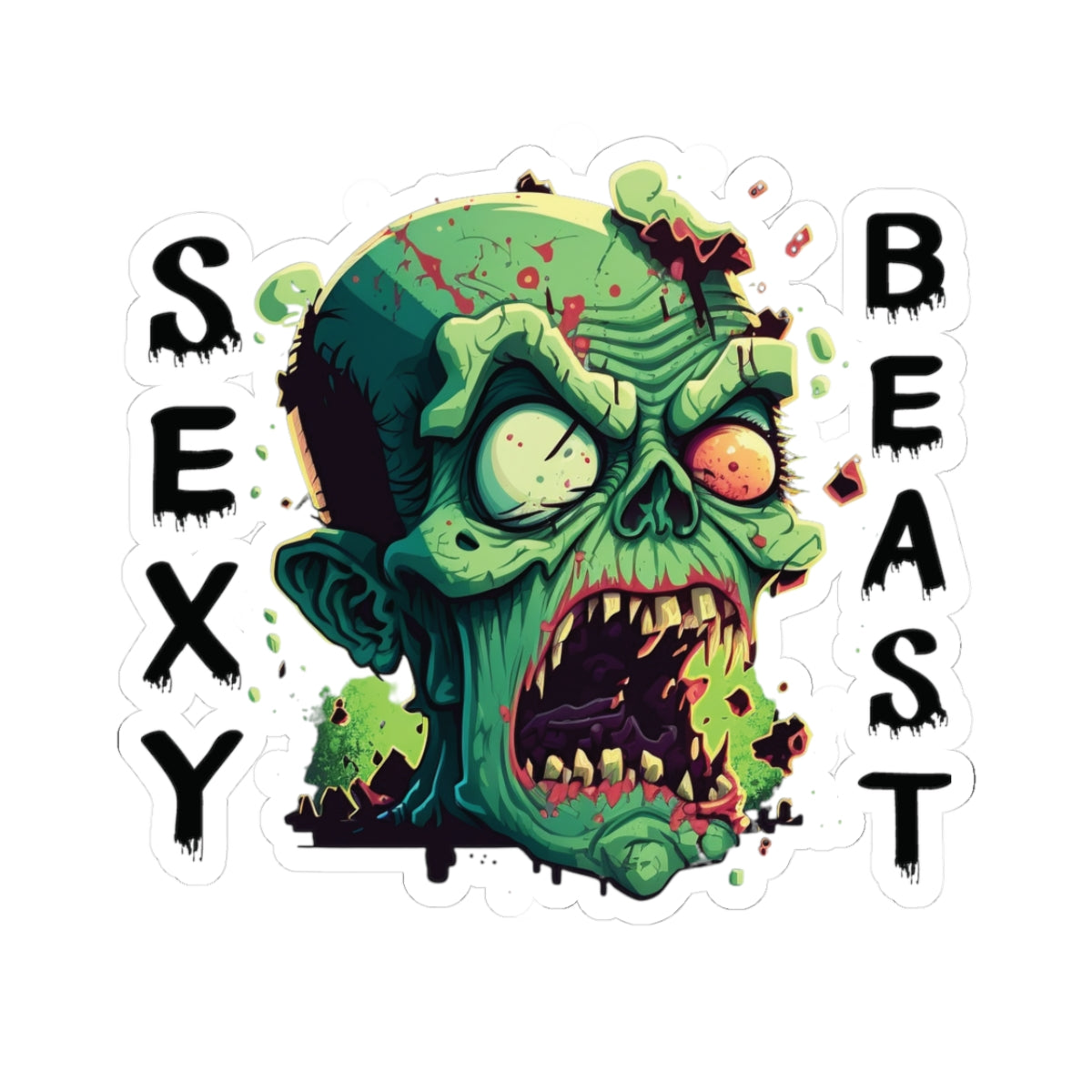 Zombie Kiss-Cut Stickers