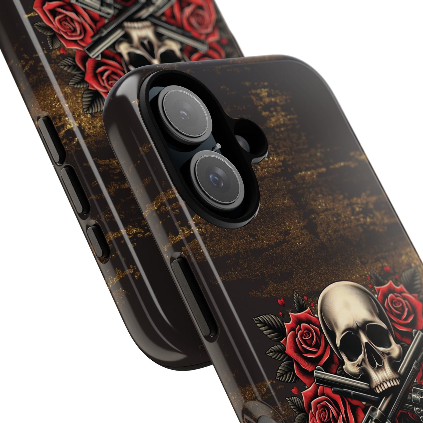 Tough Cases - Skull, Roses and Crossed Pistols