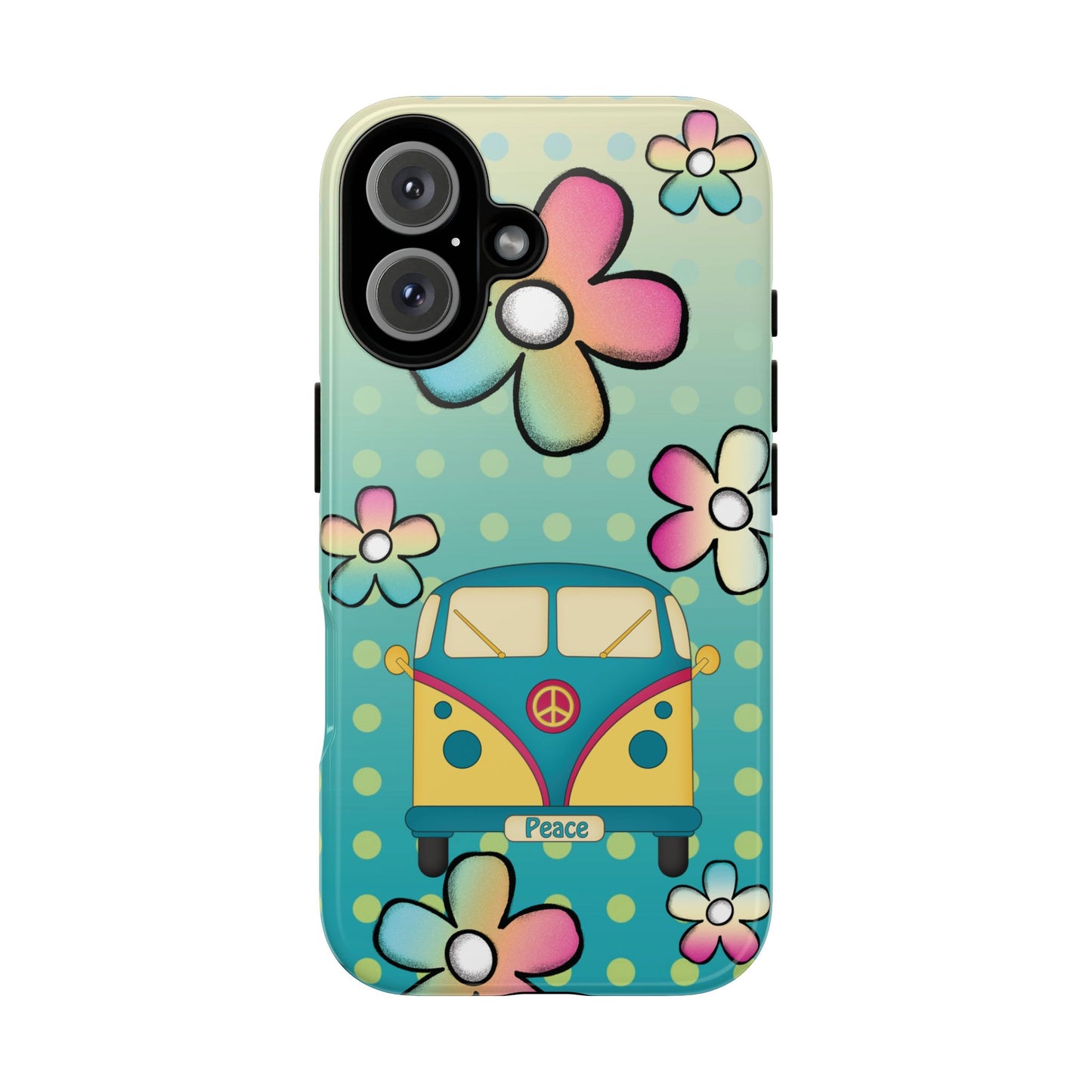 Retro Hippie Print Phone Case
