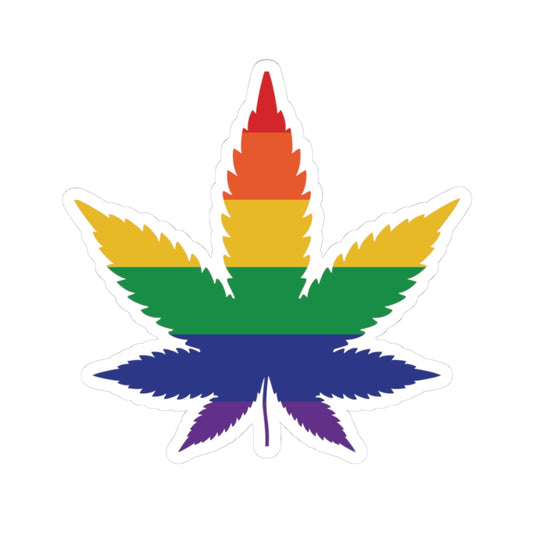 Pride Cannabis Leaf Stickers