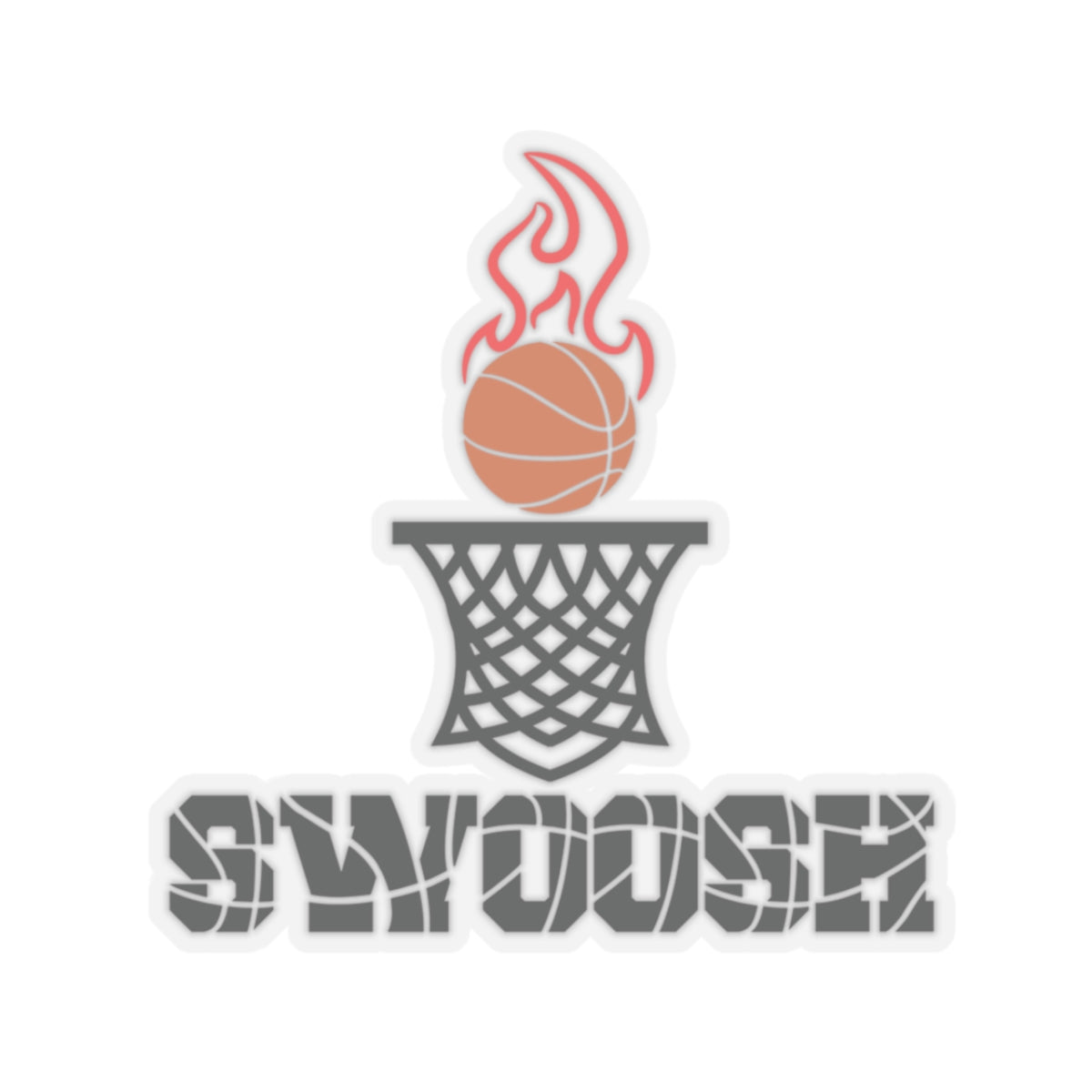 Basketball Kiss-Cut Stickers