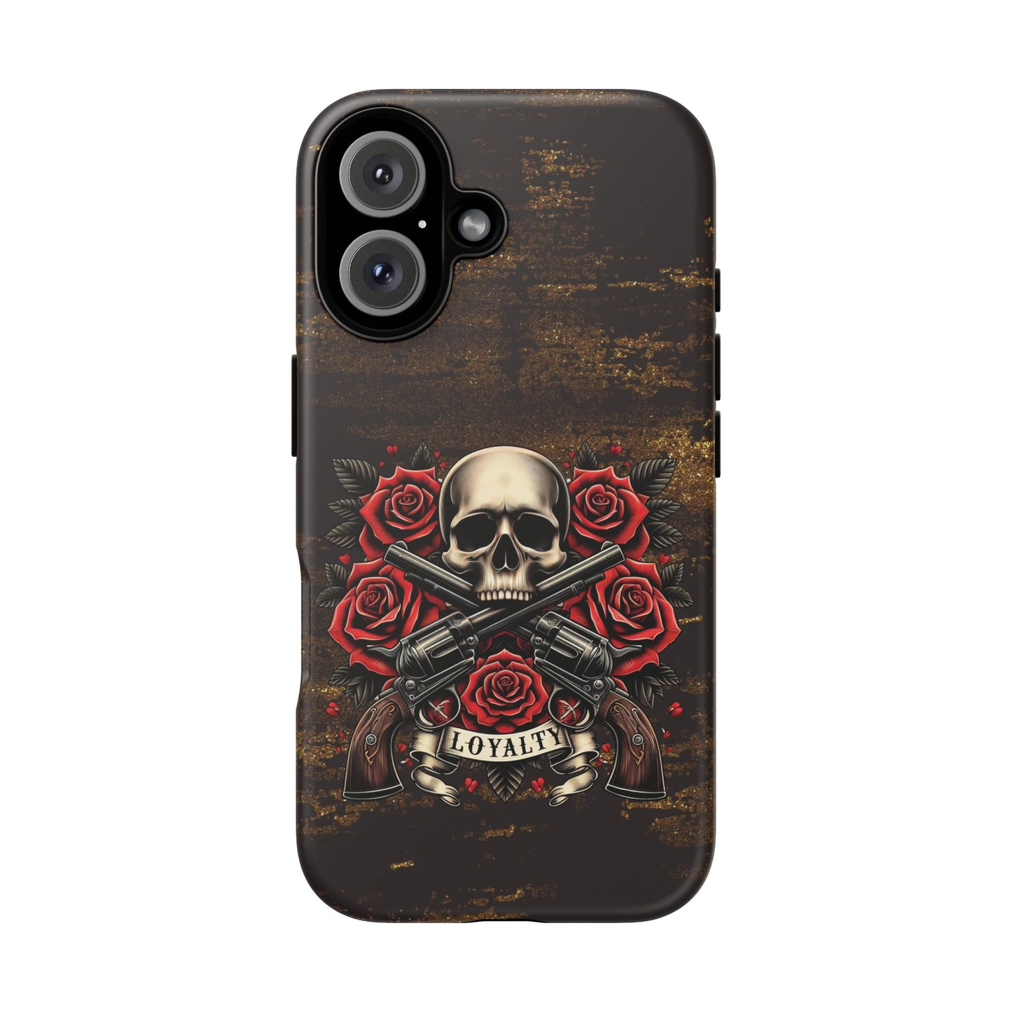 Tough Cases - Skull, Roses and Crossed Pistols