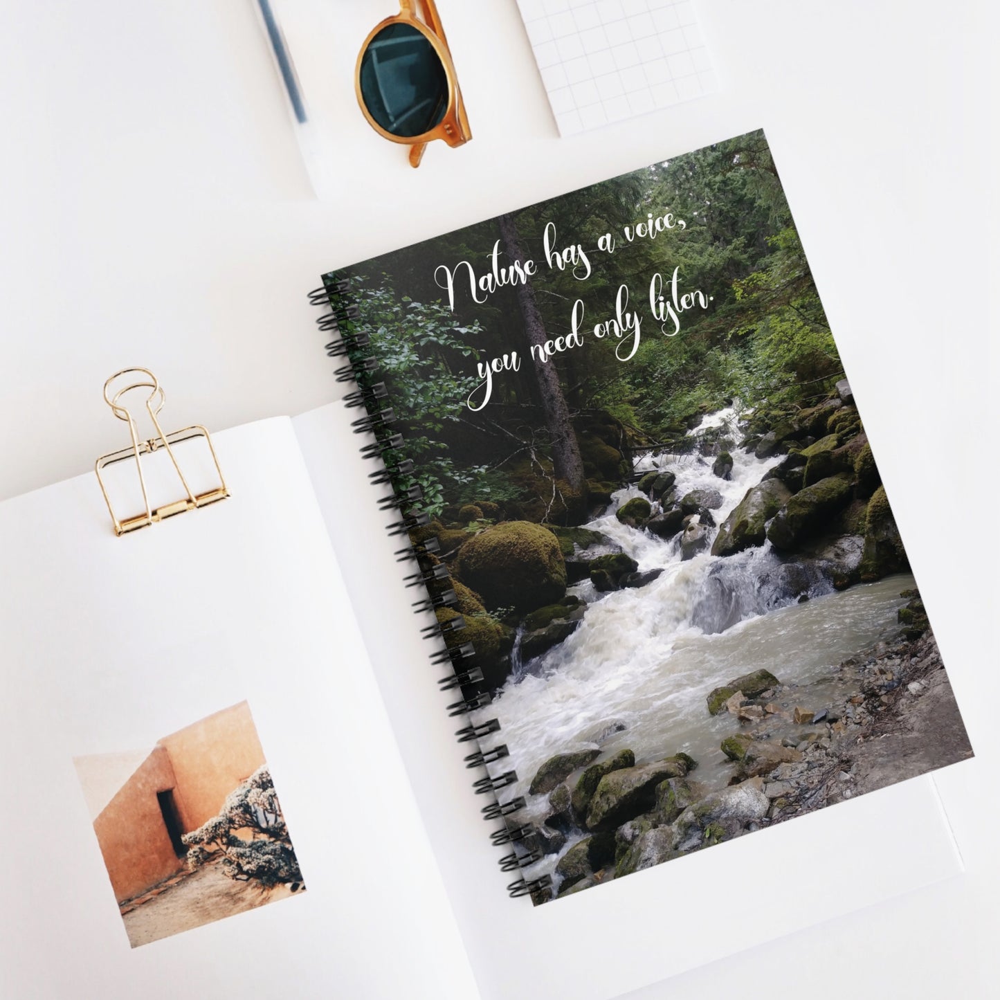 Inspirational Quote Notebook-Waterfall