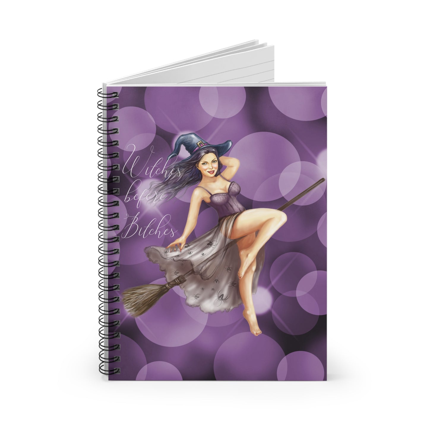 Sexy Witch Spiral Notebook - Ruled Line