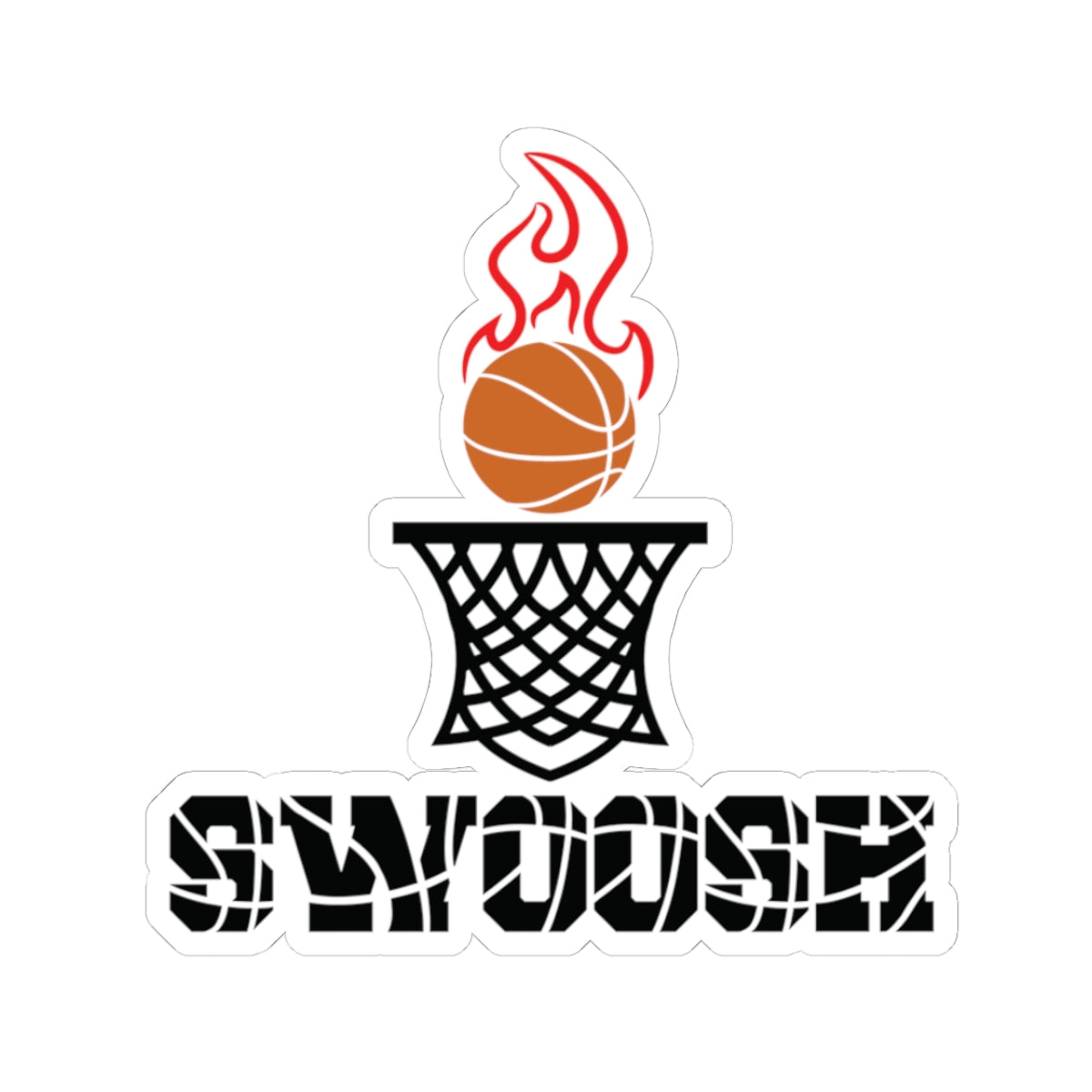 Basketball Kiss-Cut Stickers