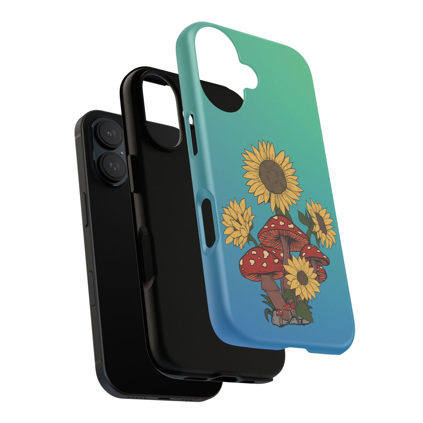 Tough Cases - Mushrooms and Sunflowers