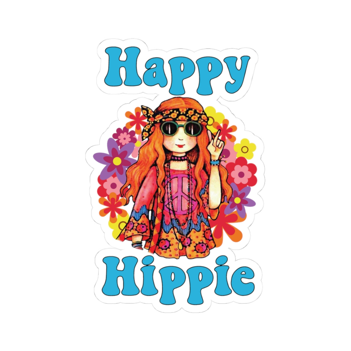 Boho Hippie Kiss-Cut Stickers Set