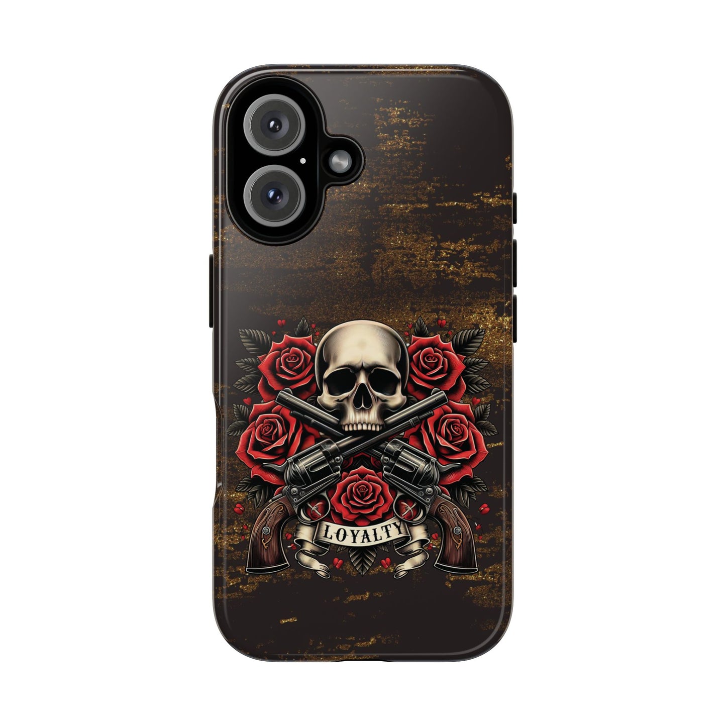 Tough Cases - Skull, Roses and Crossed Pistols