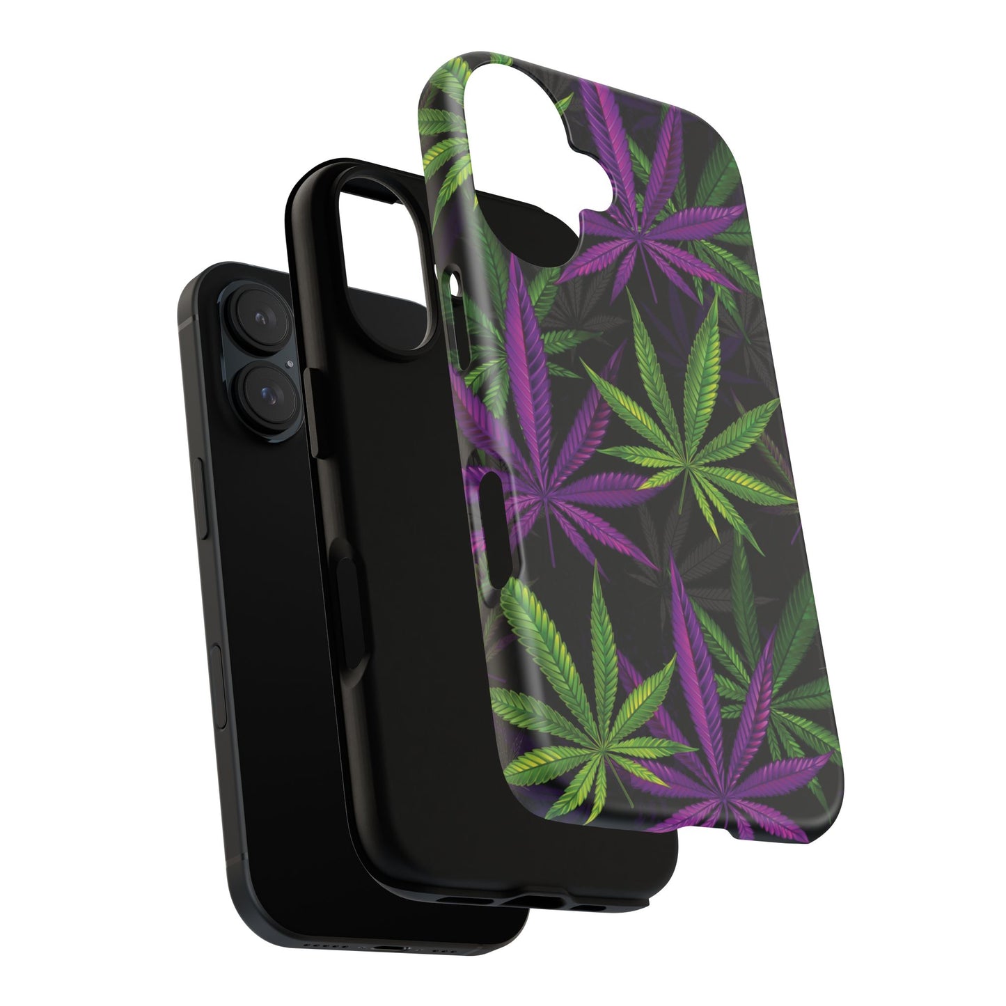Colorful Cannabis Leaf Phone Case