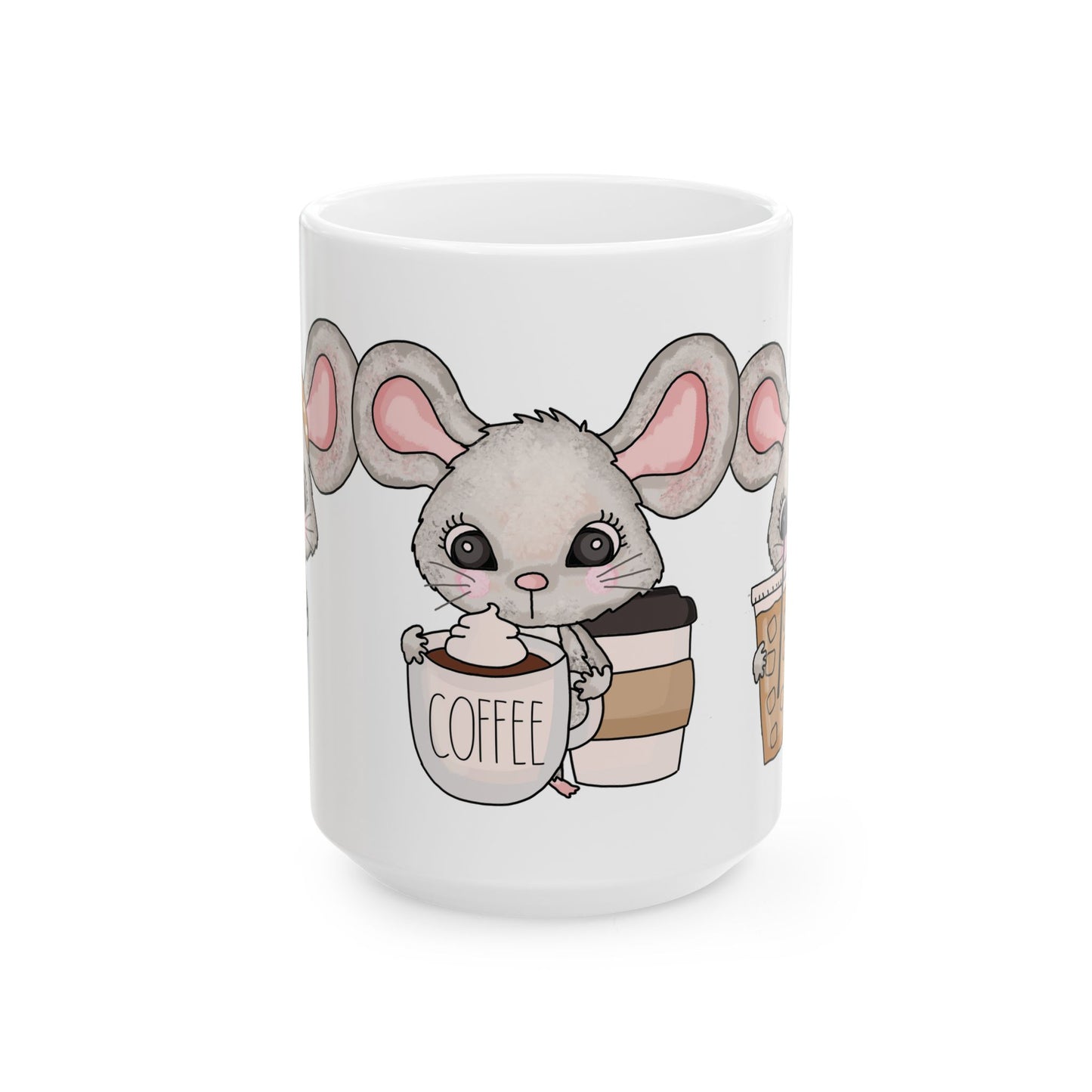 Cute Mouse Coffee Mug – 15oz