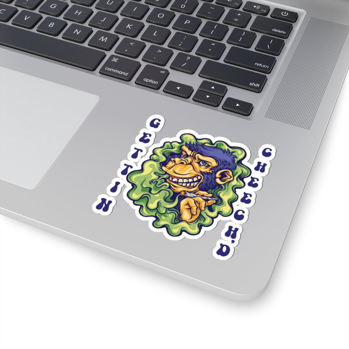 Cheech'd Gorilla Kiss-Cut Stickers